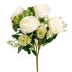 Rózsa csokor 5v. krém M58cm 48db/#