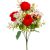 Rózsa,minivirág csokor 7v piros M34cm 36db/#
