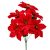 Mikulásvirág csokor  7 virágos piros 38cm