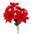 Mikulásvirág csokor 5 virágos piros 36cm