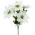 Mikulás virág csokor szatén 5 virágos krém 32cm