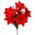 Mikulás virág csokor 7 virágos piros 38cm