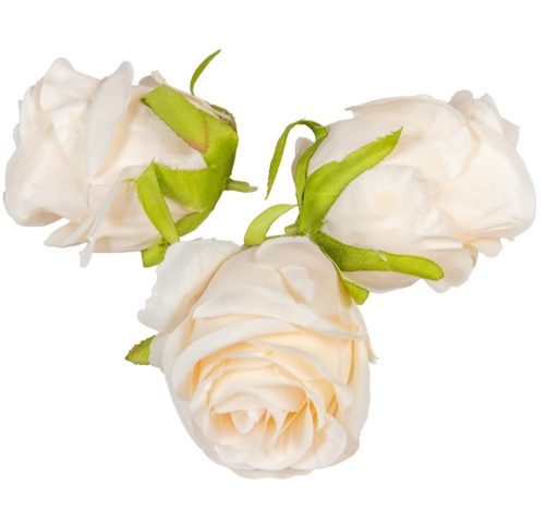 Rózsa virágfej D7cm 24db/csom ivory 925