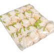 Rózsa virágfej D7cm 24db/csom ivory 925