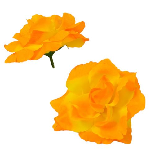 Rózsa virágfej nyílt 10cm napsárga 10 darabos csomagban rendelhető (darab ár!)