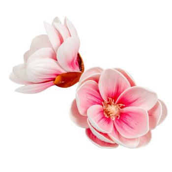 Magnólia virágfej polifoam D10cm 12db/csom