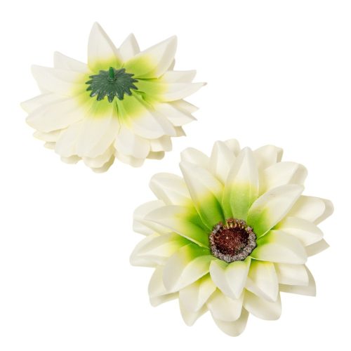 Dália virágfej szatén menta D12cm 72db/#