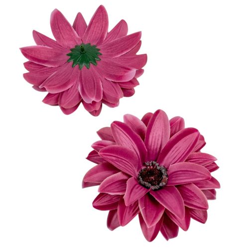 Dália virágfej szatén lila D12cm 72db/#