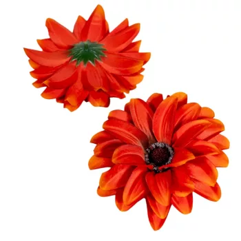 Dália virágfej szatén D12cm 72db/#