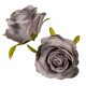 Rózsa virágfej 6cm szürke 6 darabos csomagban rendelhető (darab ár!)