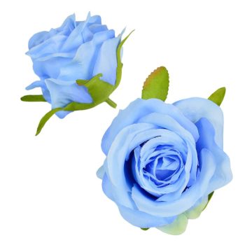   Rózsa virágfej 6cm kék 6 darabos csomagban rendelhető (darab ár!)
