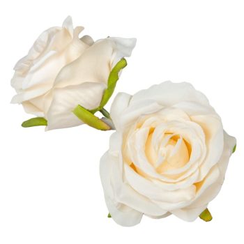   Rózsa virágfej 6cm ivory 6 darabos csomagban rendelhető (dabar ár!)