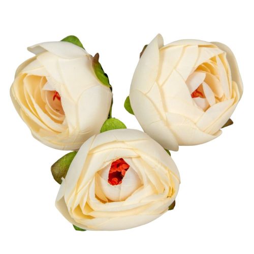 Boglárka virágfej D4,5cm ivory 310 60db/csom
