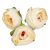 Boglárka virágfej D4,5cm ivory 310 60db/csom