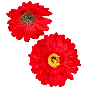 Gerbera virágfej piros D9cm 24db/csom