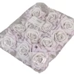 Rózsa virágfej D8cm halvány lila 3 12db/csom