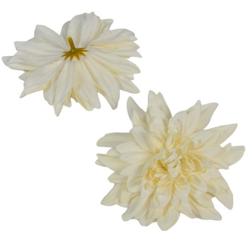 Dália virágfej D11cm krém D1 24db/csom