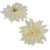 Dália virágfej D11cm krém D1 24db/csom