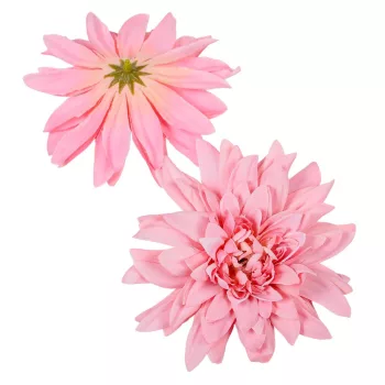 Dália virágfej D11cm old pink D5 24db/csom