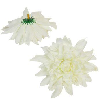 Dália virágfej D13cm krém 300 24db/csom