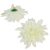 Dália virágfej D13cm krém 300 24db/csom