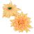 Dália virágfej D13cm lazac 914 24db/csom
