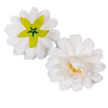   Dália virágfej fehér 7,5cm 4 darabos csomagban rendelhető (darab ár!)