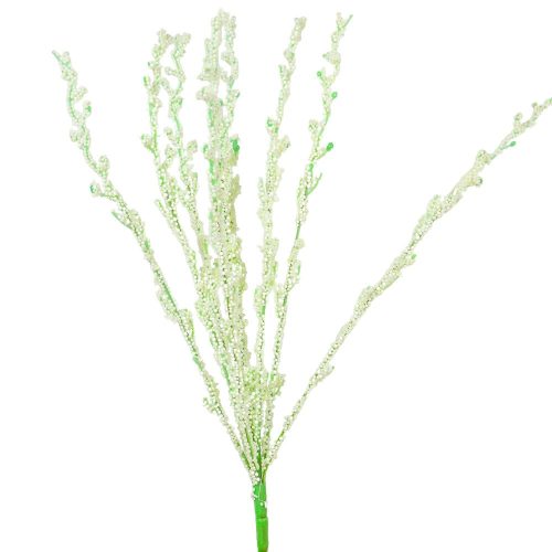 Bogyós dekor csokor 9 ágú fehér 55cm