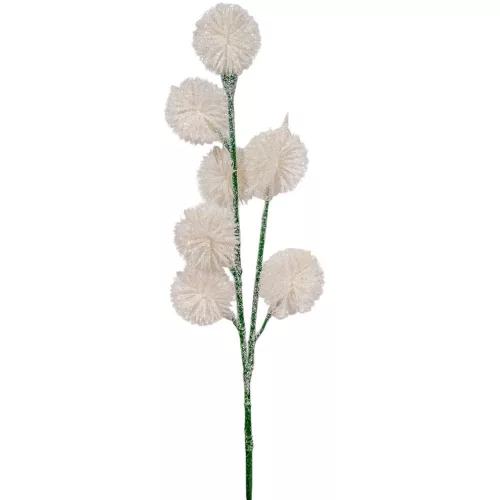 Karácsonyi pick glitteres fehér 32cm
