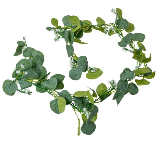 Eukaliptusz leveles girland 175cm (2db/zacskó)