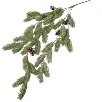 Fenyő girland tobozzal glitteres 74cm