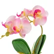 Orchidea cserepes gumi világos rózsaszín 28cm