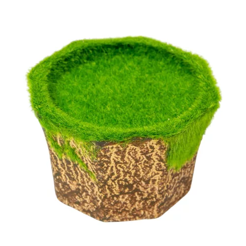 Mohás cserép műanyag M7cm D12cm