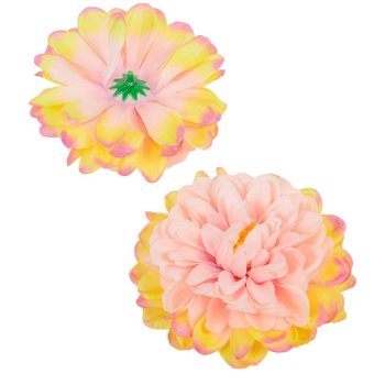 Dália virágfej D10cm rózsaszín 12db/csom