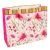 Ajándéktasak pink virágos 32x26cm