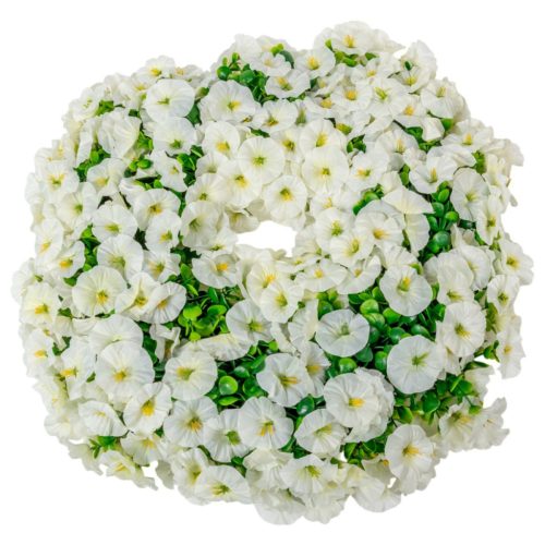 Hajnalkás koszorú fehér D50cm 4db/#