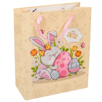 Ajándéktasak nyuszi tojással 26x32cm