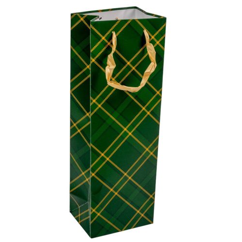 Italos tasak zöld skótkockás 12x36cm