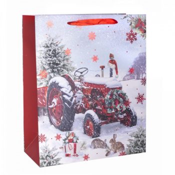 Ajándéktasak traktoros 18x23cm