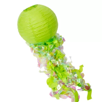 Papír lámpás sellő zöld D30cm