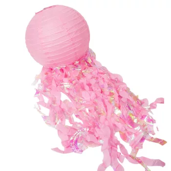 Papír lámpás sellő rózsaszín D30cm