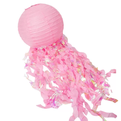 Papír lámpás sellő rózsaszín D30cm