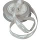 Textil szalag CLAIRE szürke 25mmx15m