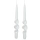 Lakkozott rövid alfa csavart gyertya fehér 235x22mm 8db/csom (db ár)