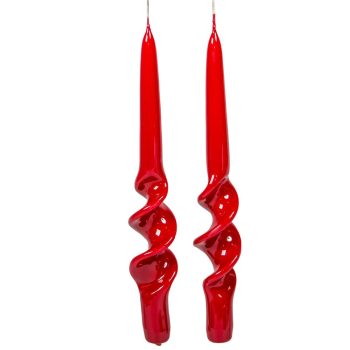   Lakkozott rövid alfa csavart gyertya bordó 235x22mm 8db/csom (db ár)