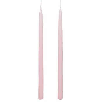   Lakkozott ceruza gyertya rózsaszín 230x10mm 8db/csom (db ár)