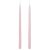 Lakkozott ceruza gyertya rózsaszín 230x10mm 8db/csom (db ár)