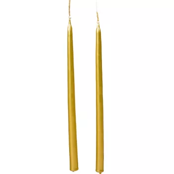 Metál ceruza gyertya arany 230x10mm 8db/csom (db ár)