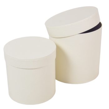 Papír doboz kerek pöttyös D17, 15cm 2db-os