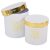 Papír doboz kerek fehér-arany Only for you D17, 15cm 2db-os
